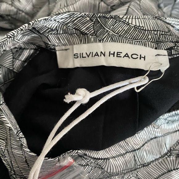 NWT SILVIAN HEACH Elegant Silver Wrap Dress Italy 38 - Picture 6 of 14